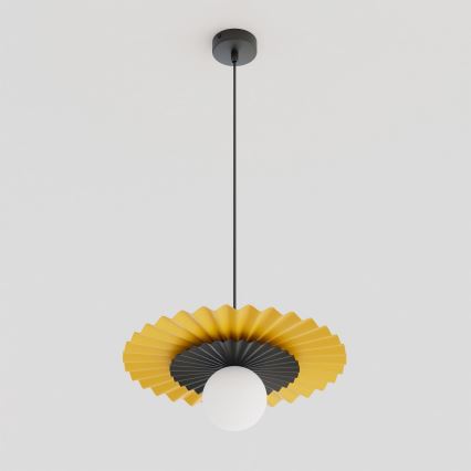 Lámpara colgante con cable UMBRA 1xG9/8W/230V negro/naranja