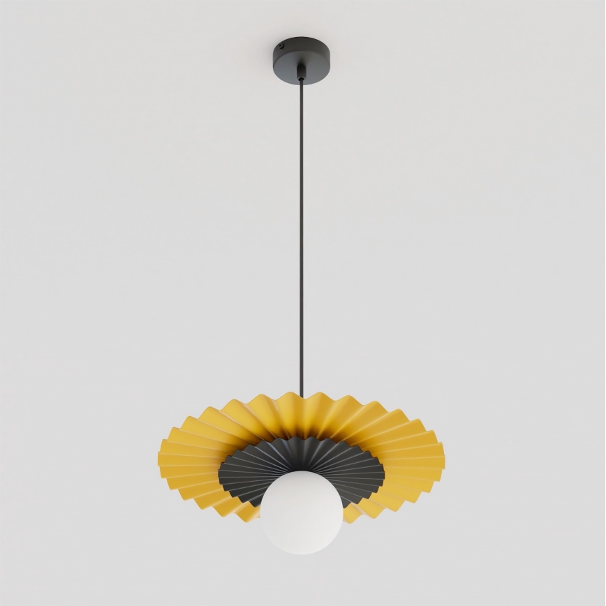 Lámpara colgante con cable UMBRA 1xG9/8W/230V negro/naranja