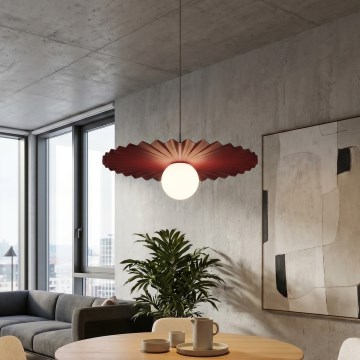 Lámpara colgante con cable UMBRA 1xG9/8W/230V roja