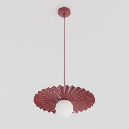 Lámpara colgante con cable UMBRA 1xG9/8W/230V roja