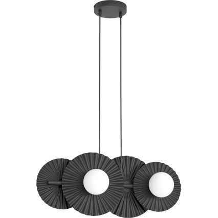 Lámpara colgante con cable UMBRA 4xG9/8W/230V negra