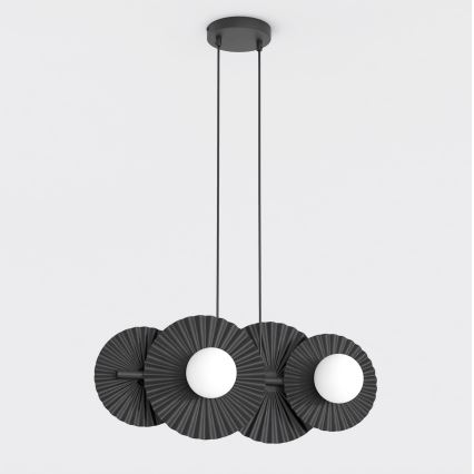 Lámpara colgante con cable UMBRA 4xG9/8W/230V negra