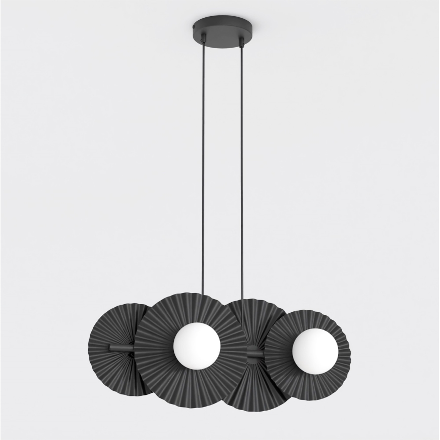 Lámpara colgante con cable UMBRA 4xG9/8W/230V negra
