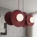 Lámpara colgante con cable UMBRA 4xG9/8W/230V roja