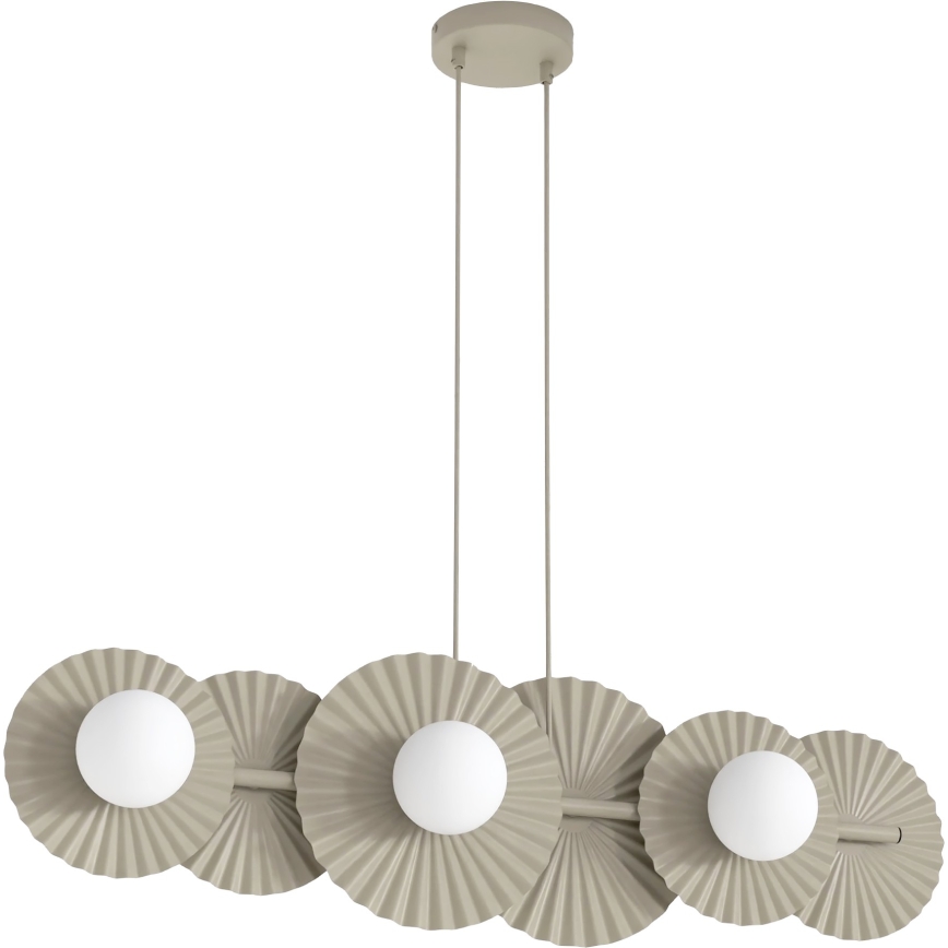 Lámpara colgante con cable UMBRA 6xG9/8W/230V beige