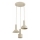 Lámpara colgante con cable VANTI 3xE27/15W/230V beige