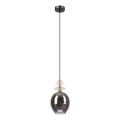 Lámpara colgante con cable VELLO 1xE27/15W/230V negro/rosa empolvado/beige/negro