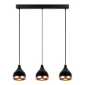 Lámpara colgante con cable YILDO 3xE27/40W/230V