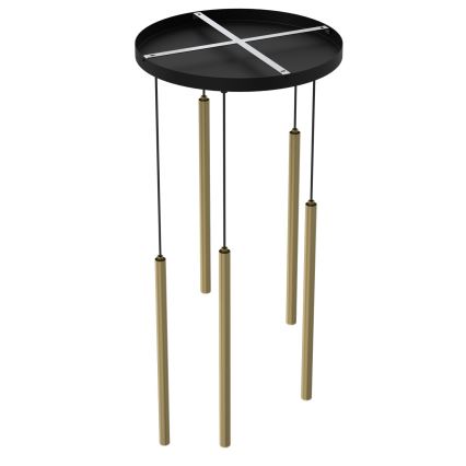Lámpara colgante con cable YORU 8xG9/8W/230V latón