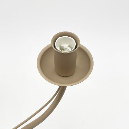 Lámpara colgante con cadena ANTON 5xE14/60W/230V beige