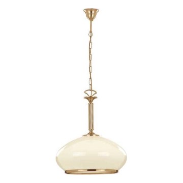 Lámpara colgante con cadena ASTORIA 1xE27/15W/230V dorado