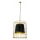 Lámpara colgante con cadena LONGIS 2xE27/60W/230V diá. 60 cm dorado/negro
