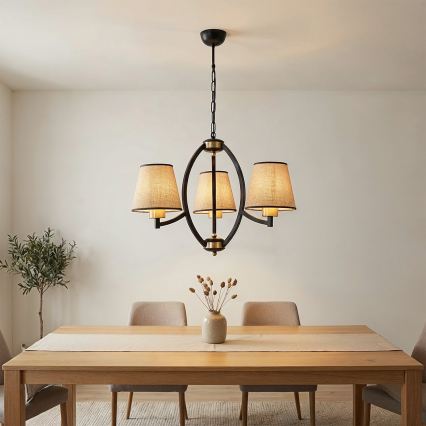 Lámpara colgante con cadena PAUL 3xE27/60W/230V