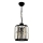 Lámpara colgante con cadena PUNE 1xE27/40W/230V, negra