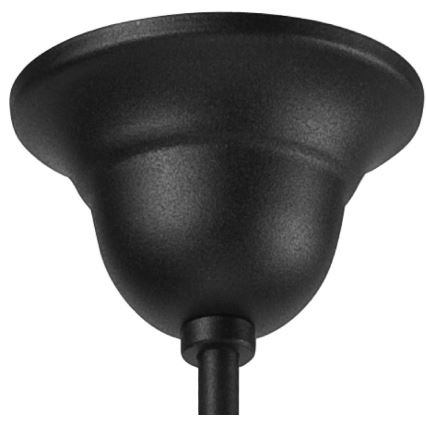 Lámpara colgante con cadena RETRO II 5xE27/60W/230V, negro mate