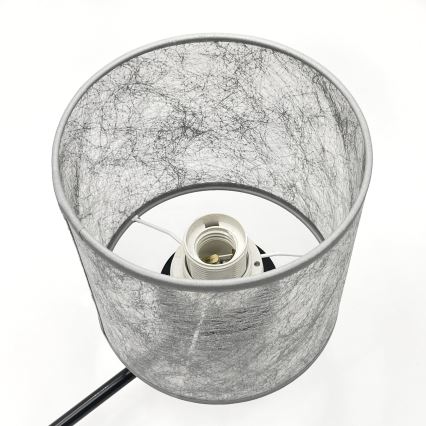 Lámpara colgante con cadena ROSA 3xE27/60W/230V negra/gris