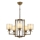 Lámpara colgante con cadena VARANA 5xE27/40W/230V en bronce