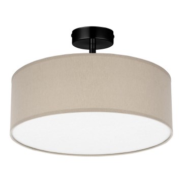 Lámpara colgante con varilla RONDO 4xE27/15W/230V diámetro 40 cm beige