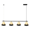 Lámpara colgante CONE 4xGU10/10W/230V dorado/negro