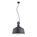 Lámpara colgante CORA 1xE27/15W/230V gris