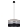 Lámpara colgante CORAL 1xE27/60W/230V negro-gris