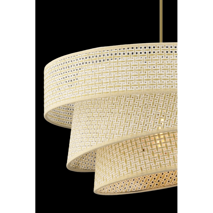 Lámpara colgante COUPER con cable 1xE27/60W/230V color crema