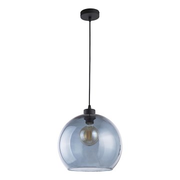 Lámpara colgante CUBUS 1xE27/60W/230V azul