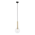Lámpara colgante DAISY 1xG9/12W/230V diá. 14 cm dorado/negro/transparente