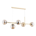 Lámpara colgante DANSA 5xE14/10W/230V dorado