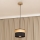 Lámpara colgante de cable ALBA 1xE27/15W/230V Ø 20 cm negro/marrón