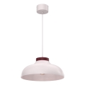 Lámpara colgante de cable BASCA 1xE27/15W/230V crema/burdeos