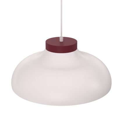 Lámpara colgante de cable BASCA 1xE27/15W/230V crema/burdeos