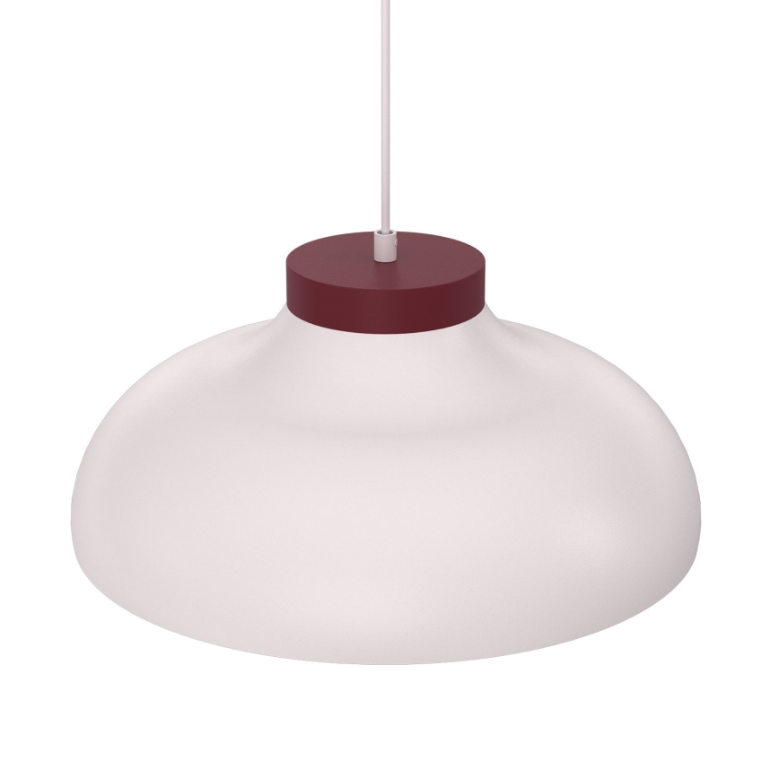 Lámpara colgante de cable BASCA 1xE27/15W/230V crema/burdeos