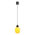 Lámpara colgante de cable CACTUS LED/3W/230V 3000K negra/amarilla