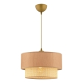 Lámpara colgante de cable ECHO 1xE27/60W/230V beige