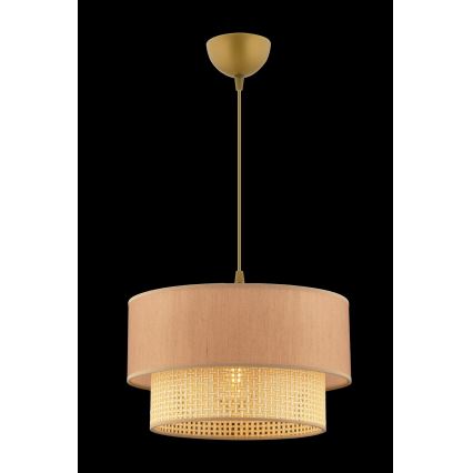 Lámpara colgante de cable ECHO 1xE27/60W/230V beige