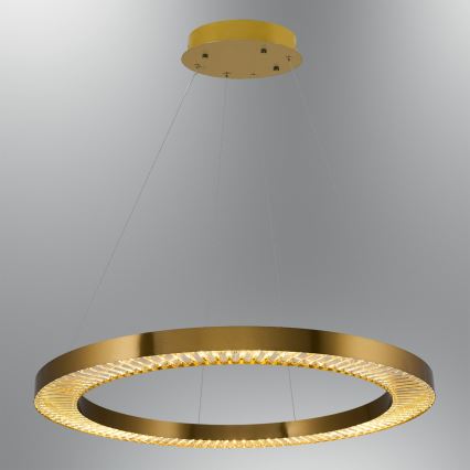 Lámpara colgante de cable JESI LED/90W/230V 3000K Ø 100 cm bronce