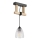 Lámpara colgante de cable LEANDRA 1xE27/15W/230V roble/negro