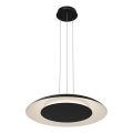 Lámpara colgante de cable LED PIATTINO LED/30W/230V 2700/3200/4000K Ø 40 cm negra