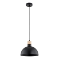 Lámpara colgante de cable NEOMI 1xE27/15W/230V, negra