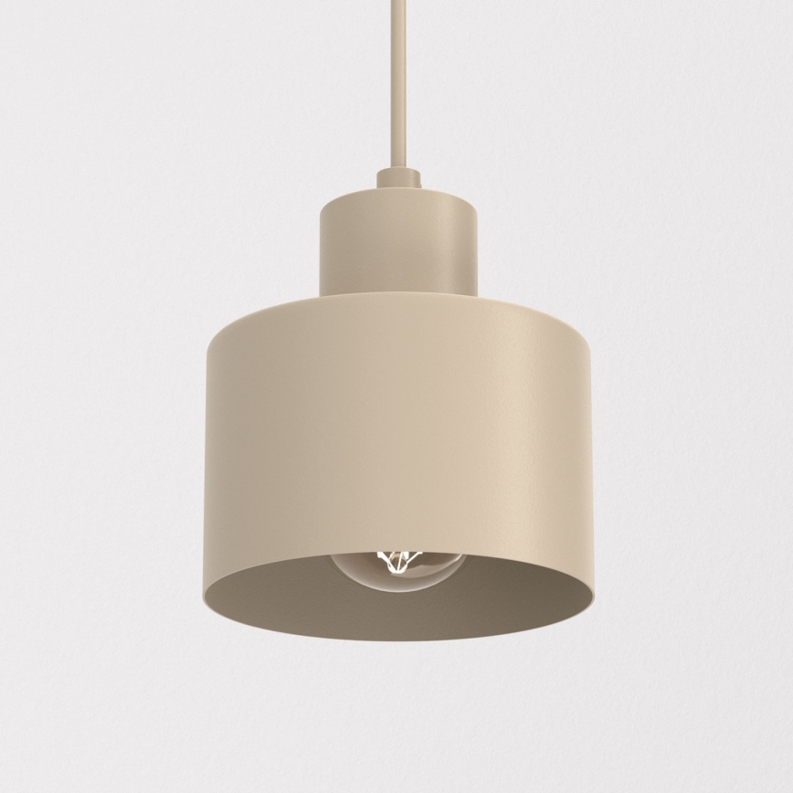 Lámpara colgante de cable PARKLA 1xE27/15W/230V beige