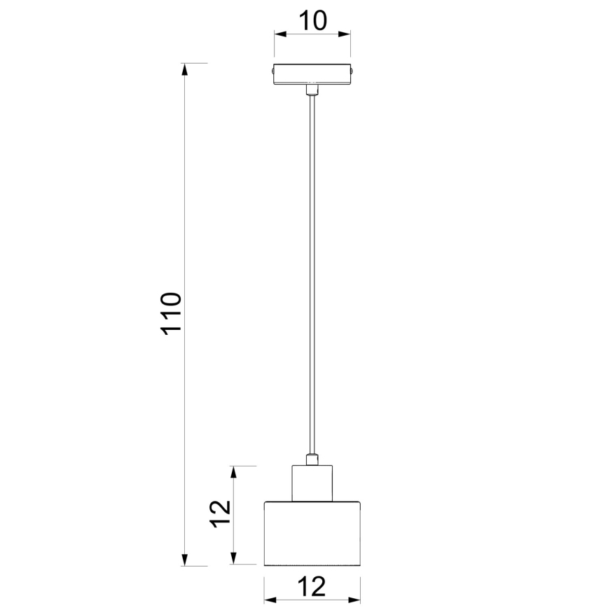 Lámpara colgante de cable PARKLA 1xE27/15W/230V beige