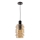 Lámpara colgante de cable RADON 1xE27/40W/230V beige ahumado