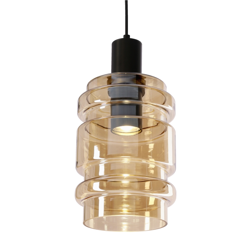 Lámpara colgante de cable RADON 1xE27/40W/230V beige ahumado