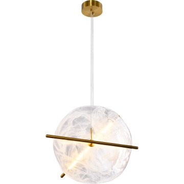 Lámpara colgante de cable RELAX LED/15W/230V dorada/blanca