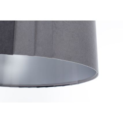 Lámpara colgante de cable STRIPES 1xE27/60W/230V, diámetro 40 cm, gris