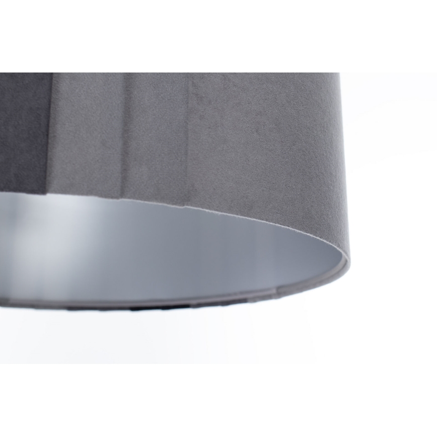 Lámpara colgante de cable STRIPES 1xE27/60W/230V, diámetro 40 cm, gris