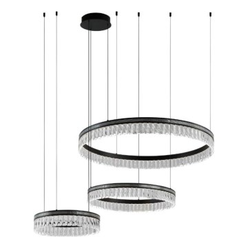Lámpara colgante de cristal LED regulable THALIA LED/120W/230V 3000-6000K + control remoto