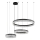 Lámpara colgante de cristal LED regulable THALIA LED/120W/230V 3000-6000K + control remoto