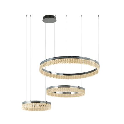 Lámpara colgante regulable de cristal en cable THALIA LED/120W/230V 3000-6000K + mando a distancia